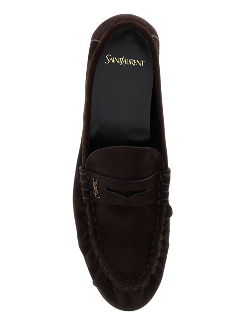 Mocassino in suede SAINT LAURENT | 8394712W5AC6023